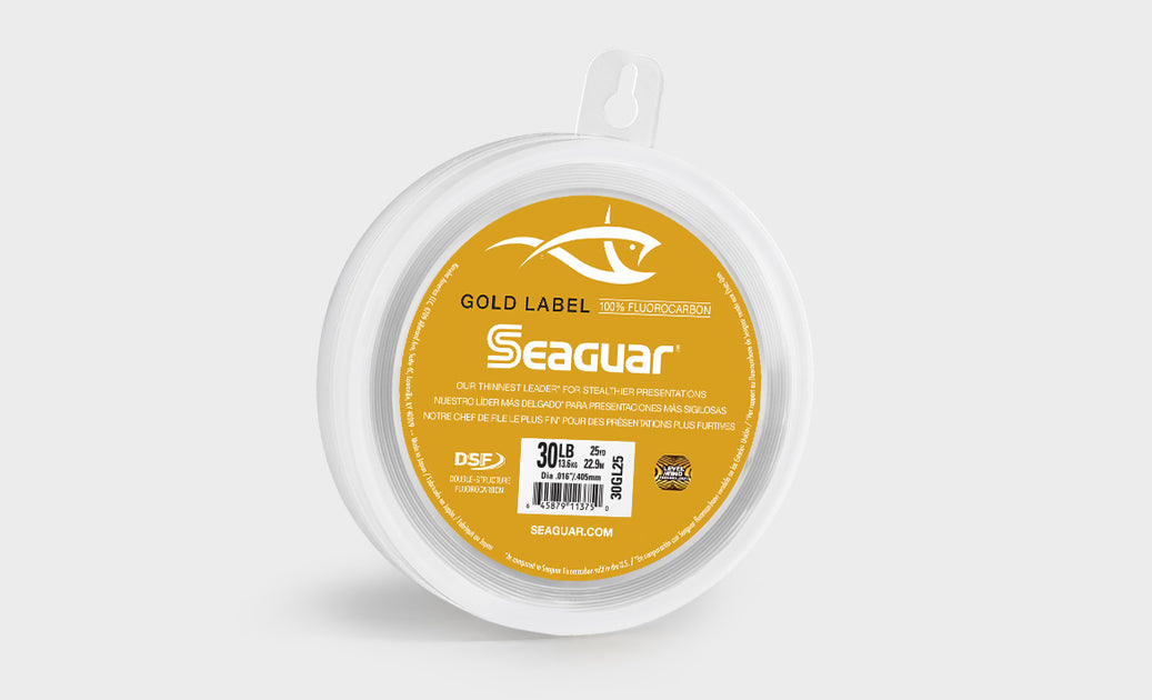  Seaguar Gold Label 100% Fluorocarbon Leader (DSF) 25yd 15lb  (15GL25) : Everything Else