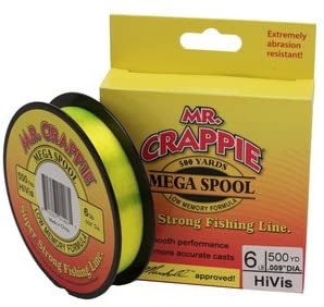 Mr. Crappie Monofilament Filler Spools 500yd