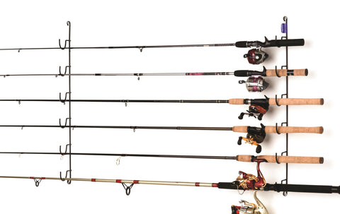 Horizontal 6 Rod Fishing Rack