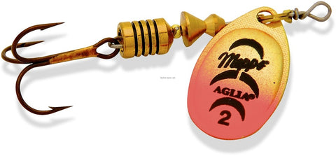 Mepps Aglia In-Line Spinner #2 1/6oz Plain Treble