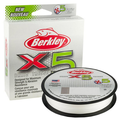 Berkley X5 Braid Fishing Line Low-vis green 165yd