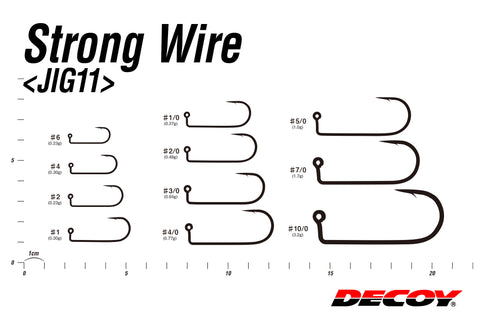 Decoy JIG11B/JIG11S Strong Wire Jig Hook