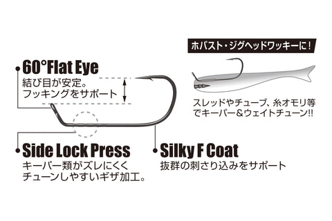 Decoy JIG53F 60 Degree Limerick-F Jig Hook
