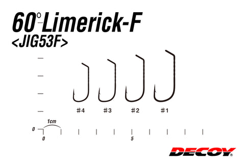 Decoy JIG53F 60 Degree Limerick-F Jig Hook