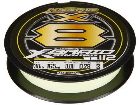 Daiwa X-BRAID Sinking SS 112 Braided Line 165yd