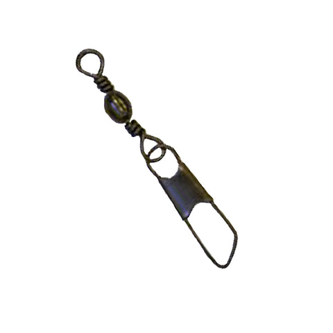 Eagle Claw Barrel Swivel w/Safety Snap Pack of 6