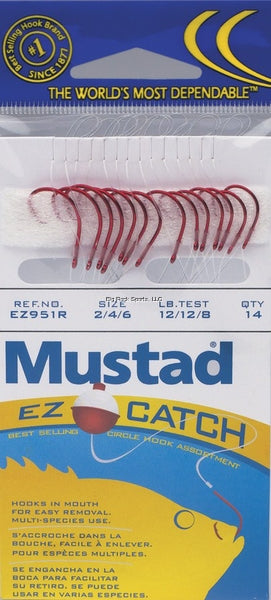 Mustad Ultrapoint EZ Catch Snelled Hook Assortment