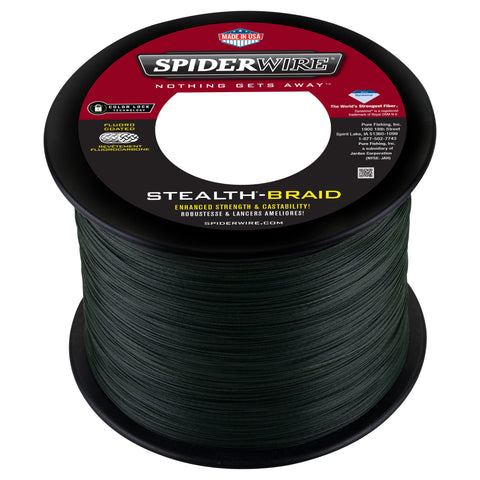 Spiderwire Stealth Filler Spool Braided Line  Moss Green 1500yd