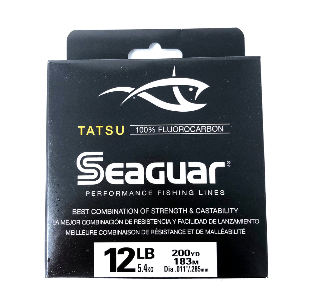 Seaguar Tatsu, Strong and Supple, Premium, 100% Fluorocarbon Performance  Fishing Line, Virtually Invisible
