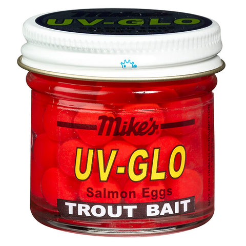 Mike's UV Glo Salmon Eggs Red 1.1 oz Jar