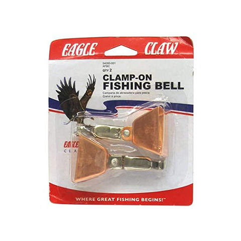Eagle Claw Clamp-On Fishing Bell Bite Alert - Pack of 2