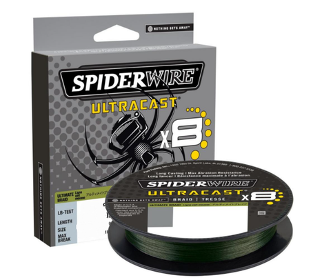 Spiderwire Ultracast Braided Line, Moss Green, 328yd