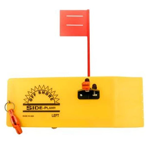 Off Shore  Side Planer W/Flag & 1 OR19 Release,1Clip & Ins. Yellow