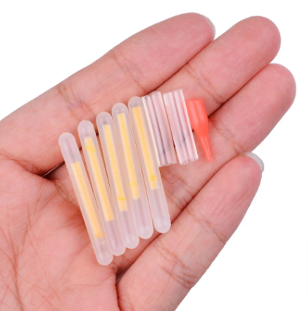 10PCS/5Bags Fishing Glow Sticks for Pole Green Fluorescent Tubes