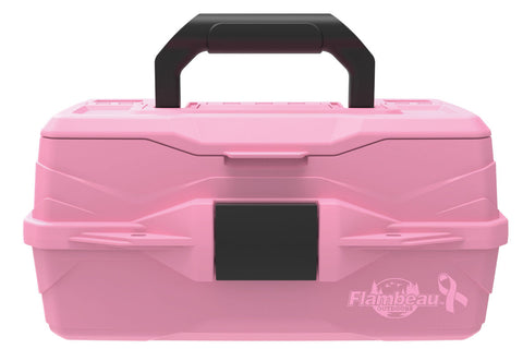 Flambeau Classic Tackle Box 1-Tray - Pink Ribbon
