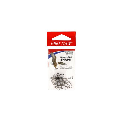 Eagle Claw Dual Lock Snap Sz2 Pack of 10