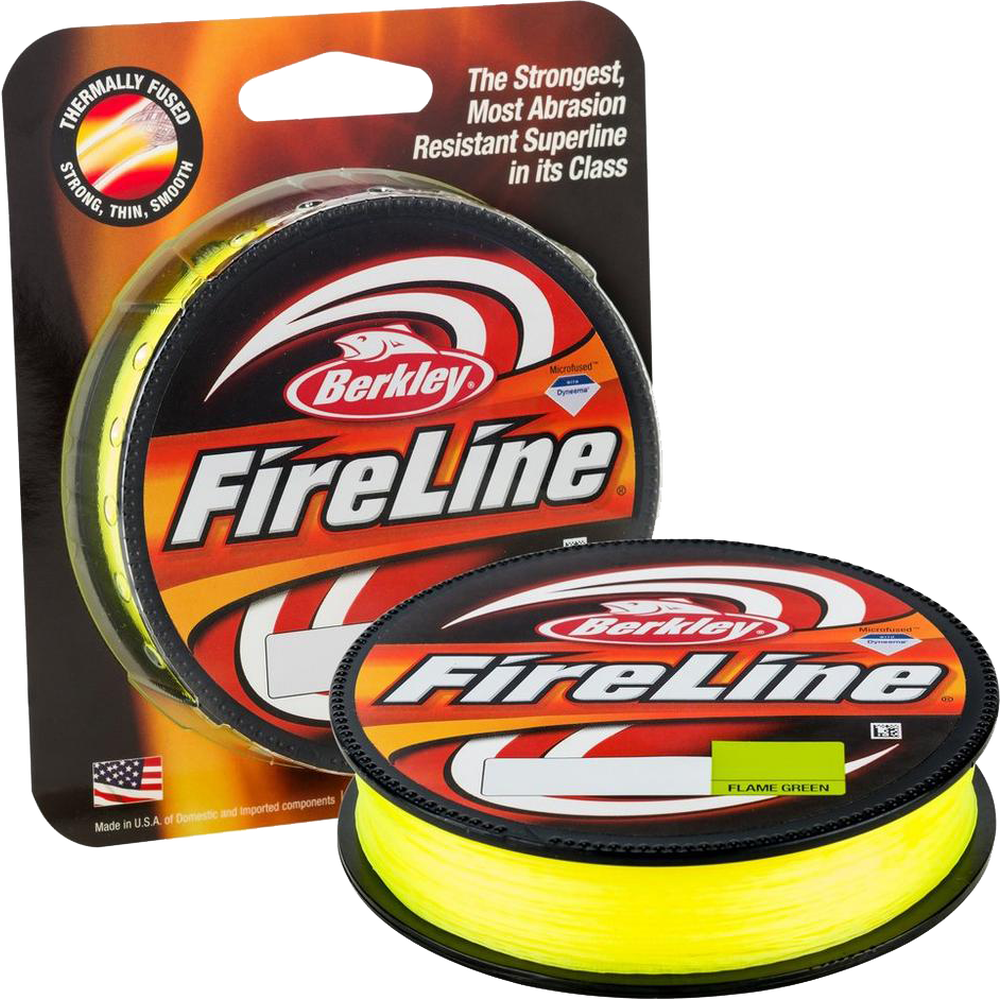berkley fireline braid braided superline 20lb 125yds flame green fishing  line