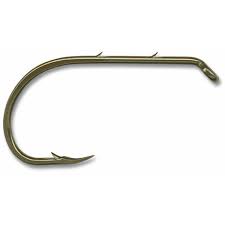 Mustad Classic Beak Hook, Size 4/0, Forged, 2 Slices in Special Long Shank,  50pk