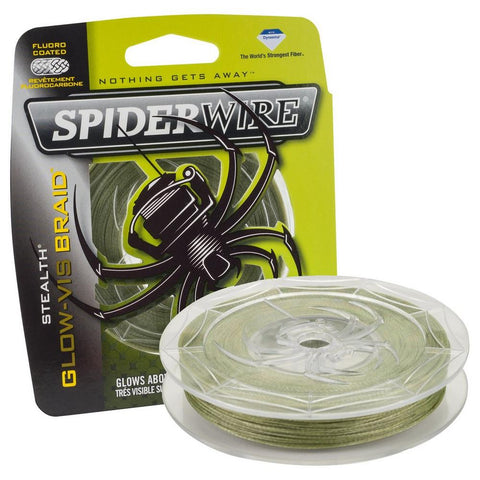 SpiderWire Stealth Glow-Vis Braid Line 125yd