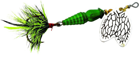 Mepps Thunder Bug In-Line Spinner 1/8oz Dressed Grasshopper/Silver