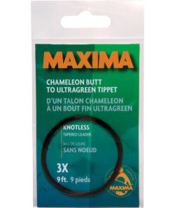 Maxima Knotless Tapered Mono Leader Chameleon/Ultragreen